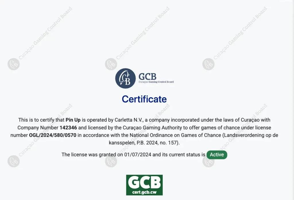GCB Curacao Pin Up Official