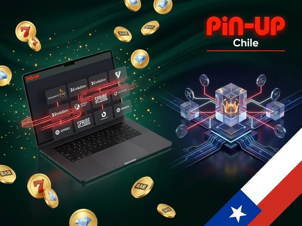 Proveedores líderes de juegos disponibles en Pin-Up Chile.