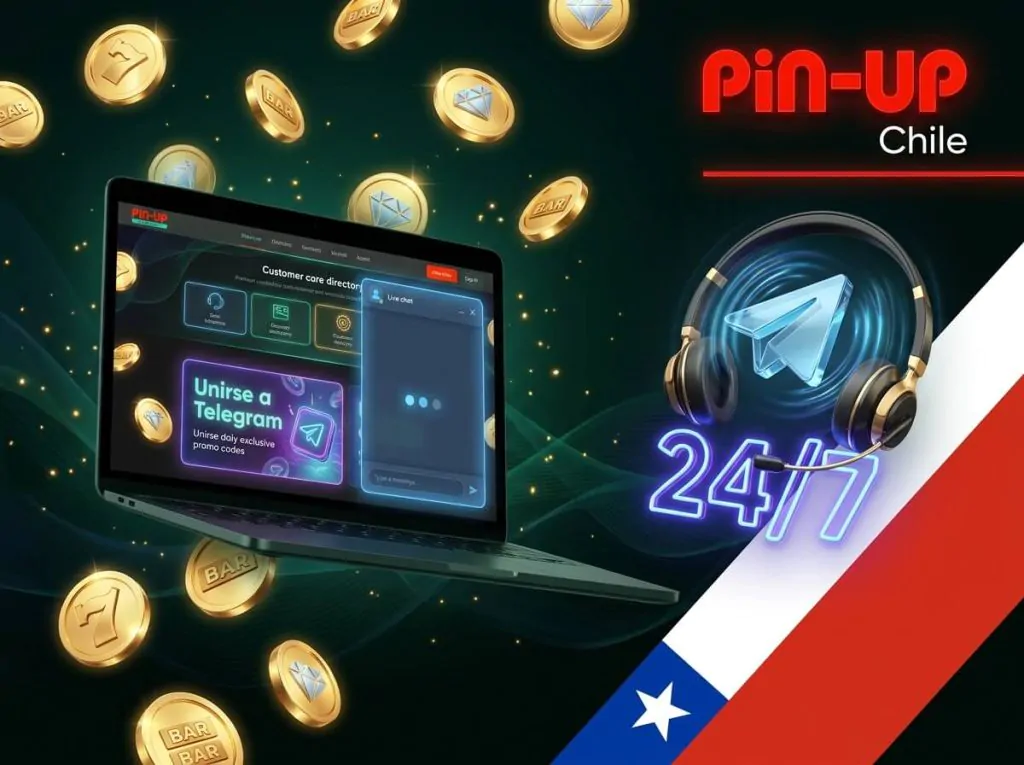 Soporte y canal oficial de Telegram para usuarios de Pin-Up Chile.